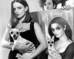 Tim Burton & Lisa Marie:  225O-042-004
Los Angeles, California, USA  1997

US Magazine. August 1997. pp. 79
"I had a feeling that I'd met her before, which is really weird because I don't have those kinds of feelings.  Ever. I remember seeing her and, right before my eyes, I saw her as young and the age she was and then old, all in one.  It was like a weird kind of hallucination.  It was really deep and strong and strange. It's one of those things you kind of hope for in your life but you begin to think it's not possible, to have that kind of ultimate connection."