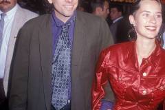 Tim Burton and guest during "Batman" Los Angeles Premiere at Mann Village theater in Westwood, California, United States. (Photo by Barry King/WireImage)