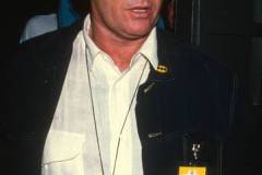 American actor Jack Nicholson, a pair of binoculars around his neck, attends a premiere of 'Batman' at the Mann Bruin Theater, Westwood, California, June 19, 1989. (Photo by Ron Galella, Ltd./Ron Galella Collection via Getty Images)