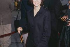 American actress Winona Ryder at the premiere of the film 'Batman' at the Mann Village Theatre in Westwood, Los Angeles, California, 19th June 1989.  (Photo by Vinnie Zuffante/Getty Images)