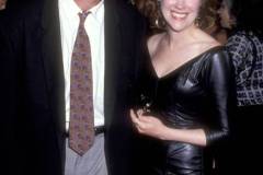 Actress Catherine O'Hara and husband Bo Welch attend the 'Batman' Westwood Premiere on June 19, 1989 at Mann Bruin Theatre in Westwood, California. (Photo by Ron Galella, Ltd./Ron Galella Collection via Getty Images)