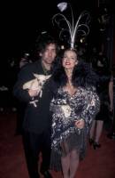 Tim Burton and Lisa Marie during "Mars Attacks!" Los Angeles Premiere at Manns Chinese Theater in Hollywood, California, United States. (Photo by Ron Galella/Ron Galella Collection via Getty Images)
