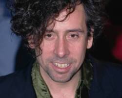 American film director Tim Burton at the premiere of his film